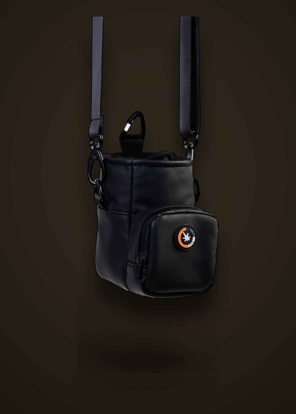 Lens Pouch hanging on strap