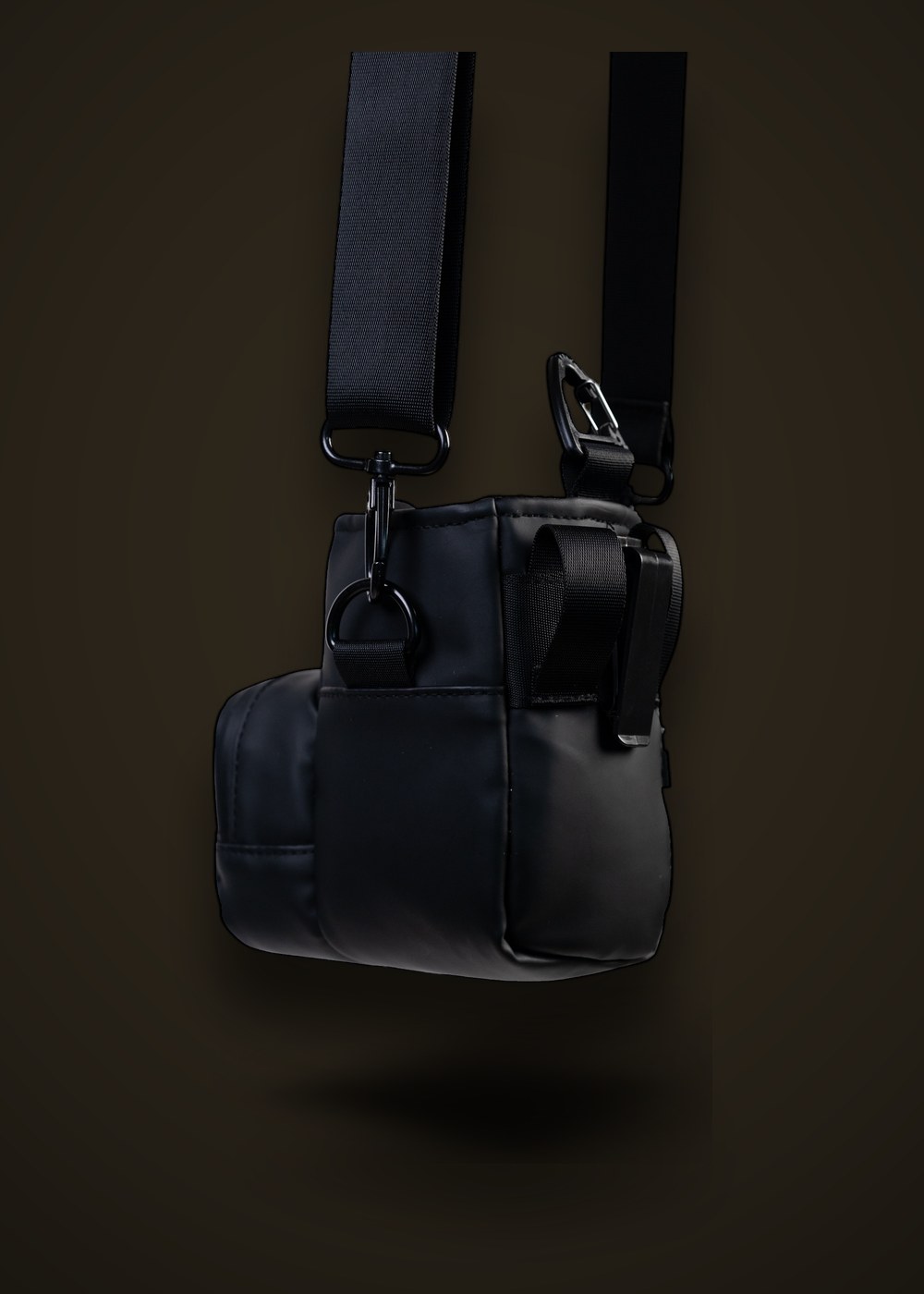 A.S.H Lens Pouch, side profile on the strap